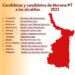 Las y los candidatos a las alcaldías por la coalición Morena y PT