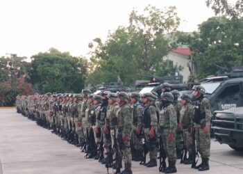 Integrantes del Ejército mexicano