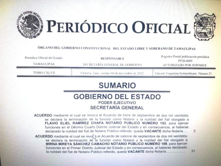 Cancelan dos notarías más; eran de panistas