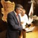 Se reúnen el gobernador y líder del SNTE