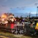 Bloqueos y quema de vehículos en Nuevo León. Foto de EnUn2x3