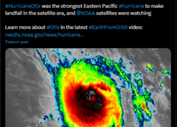 “Otis”, el huracán más fuerte en la historia del Pacífico Oriental: NOAA