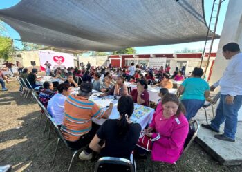 Lleva SEBIEN “Mercado del Bienestar” al ejido Guadalupe Victoria