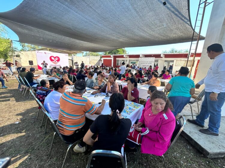 Lleva SEBIEN “Mercado del Bienestar” al ejido Guadalupe Victoria