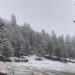 Cae agua nieve en Arteaga, Coahuila