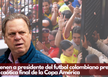 Detienen a presidente del futbol colombiano previo a la caótica final de la Copa América