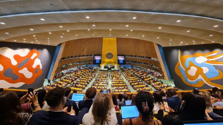 Tamaulipas presenta programa energético en la ONU | Foto: Cuenta de X de Américo Villarreal Anaya