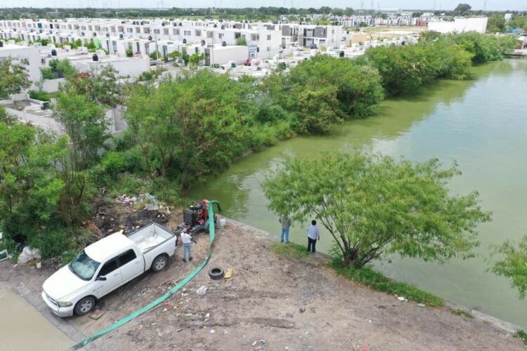 Instala Gobierno de Reynosa bomba de agua para evitar inundaciones