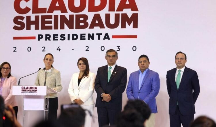Presenta Américo a Claudia Sheinbaum y su gabinete los proyectos estratégicos de Tamaulipas