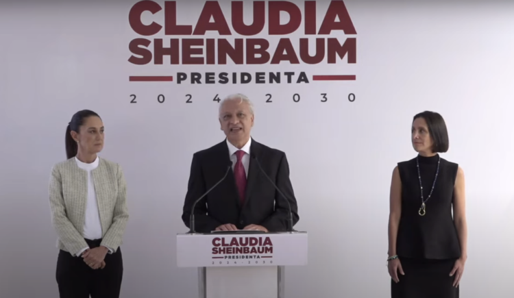 Víctor Rodríguez Padilla como próximo titular de Pemex. Foto tomada de video