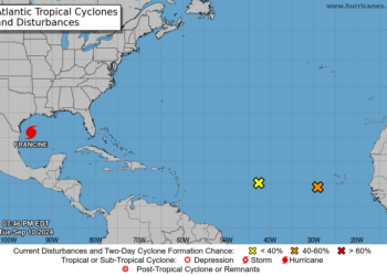 "Francine" se fortalece a huracán NHC