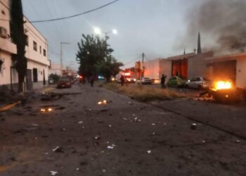FGR investigará atentados con coche bomba en Guanajuato, confirma Sheinbaum. Foto de X