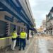 Fuertes lluvias provocan colapso de fachada de hotel y cancelación de concierto de Luis Miguel en Tampico. Foto de Vocería de Seguridad