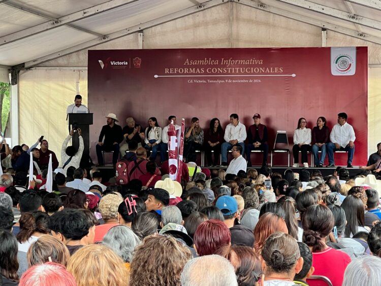 Exigencia de presupuesto del INE busca descarrilar elección judicial, advierte Noroña en Victoria. Foto de Víctor Gallegos/EnUn2x3