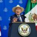 "Hay coordinación pero no subordinación", responde Sheinbaum a Salazar. Foto de X @USAmbMex