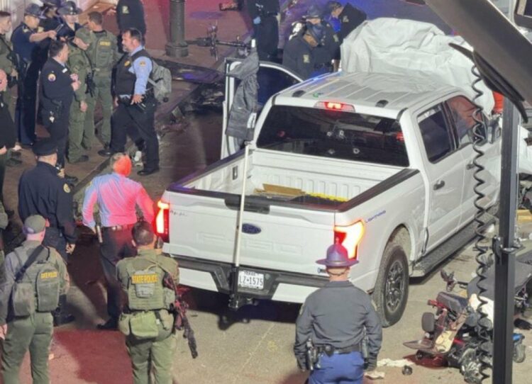 Sheinbaum confirma dos mexicanos entre afectados por atropellamiento en Nueva Orleans. Foto de X