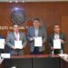 INE y IETAM firman convenio para la elección judicial. Foto de IETAM