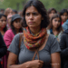 Mujer migrante. Imagen hecha con IA