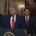 "Si la paz no se concreta, actuaremos contra objetivos específicos": Trump confirma ataque contra Irán. Foto tomada de video