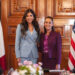 Kristin Noem con Claudia Sheinbaum