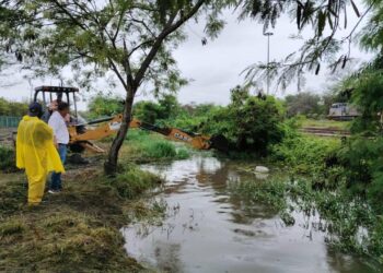 Existe alerta por riesgo de desbordamiento de ríos Pánuco y Guayalejo en el sur de Tamaulipas. Foto de Gobierno de Ciudad Madero