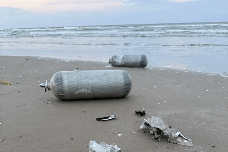"Hay contaminación": Sheinbaum sobre basura espacial de SpaceX en Tamaulipas. Foto de X