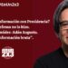 ¿”Compartir” información con Presidencia?