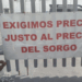 Bloqueos de productores de sorgo. Foto de Facebook
