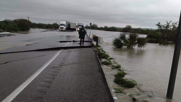 Lluvias extraordinarias provocan afectaciones severas en la zona cañera y centro de Tamaulipas. Foto de Secretaría de Seguridad de Tamaulipas