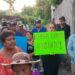 Con bloqueo, habitantes de San Miguel Totolapan logran sacar al ejército y Guardia Nacional, acusados de exceso de fuerza pública. Foto de Rosalba Ramírez/Guerrero