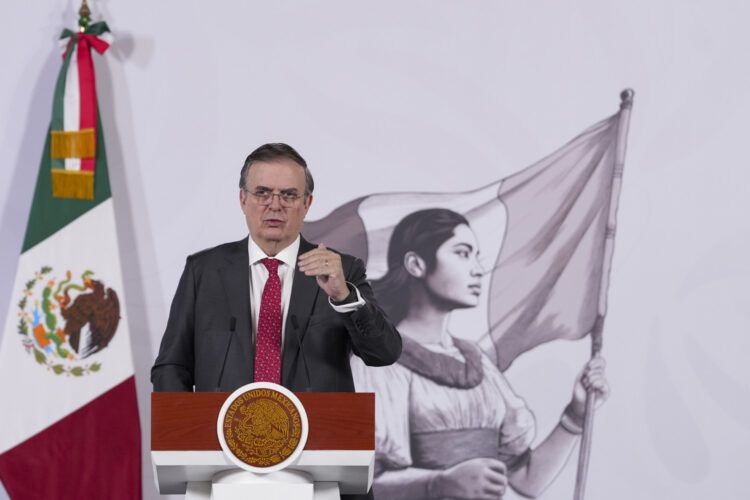 Ebrard asegura que ya está en marcha la revisión del T-MEC. Foto de Presidencia de México