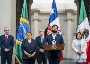 Boric confirma inscripción de Bachelet para dirigir la ONU con apoyo de Brasil y México. Foto de X Gabriel Boric