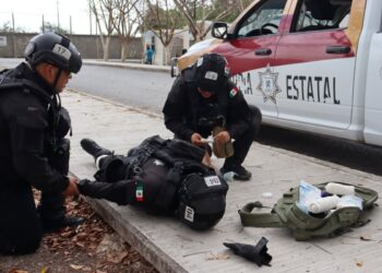 Capacita SSPT a 19.º bloque del Curso de Medicina Táctica Policial