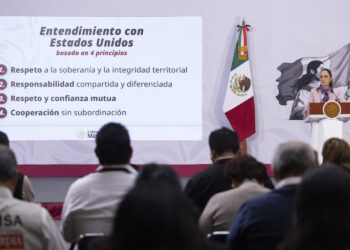Sheinbaum niega conflicto con EE.UU. por presencia de agentes en Chihuahua. Foto de Presidencia