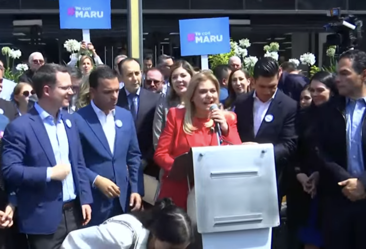 Maru Campos acude a la FGR en Ciudad de México. Foto tomada de video
