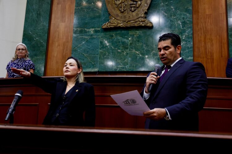 Yeraldine Bonilla Valverde, gobernadora interina de Sinaloa. Foto de Facebook Yeraldine Bonilla