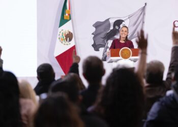 Sheinbaum agradece a AMLO respaldo. Foto de Presidencia