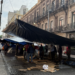 Plantón de la CNTE en el Zócalo. Foto de X @Alessitafly