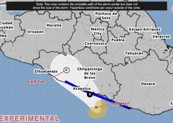 Llaman a extremar precauciones por tormenta tropical Boris en el Pacífico. Foto de NOAA