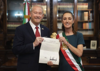 Que respete los asuntos internos de México: Sheinbaum a Jonhson. Foto de X Claudia Sheinbaum