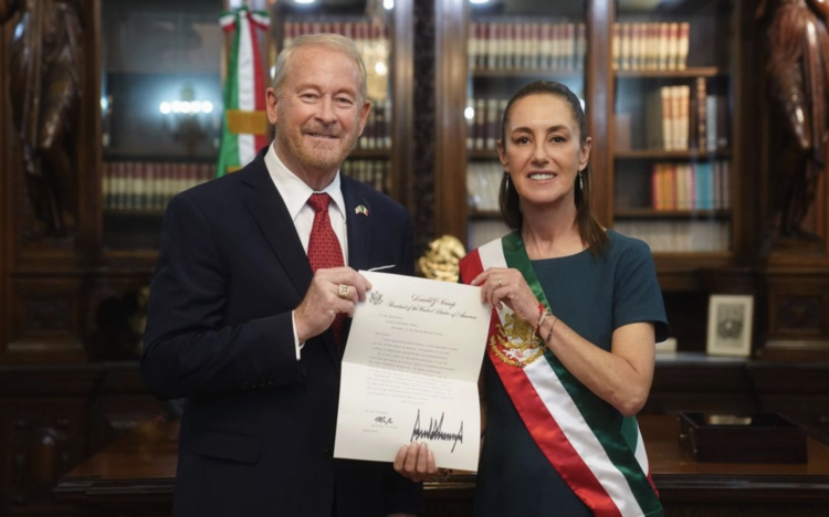 Que respete los asuntos internos de México: Sheinbaum a Jonhson. Foto de X Claudia Sheinbaum