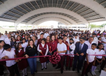 GOBIERNO DE CARMEN LILIA CANTUROSAS FORTALECE INFRAESTRUCTURA EDUCATIVA EN VILLAS DE SAN MIGUEL
