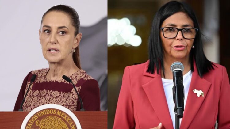 Sheinbaum habla por teléfono con Delcy Rodríguez tras sismos en Venezuela. Foto Especial